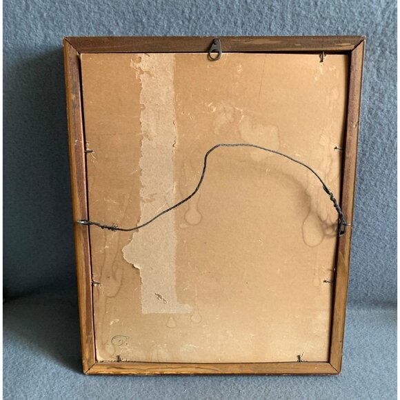 Vintage Needlepoint Art Adorn Your Heart & Mind with Love 9x11 - Picture 5 of 6